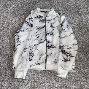 Marble Bomber Jacket